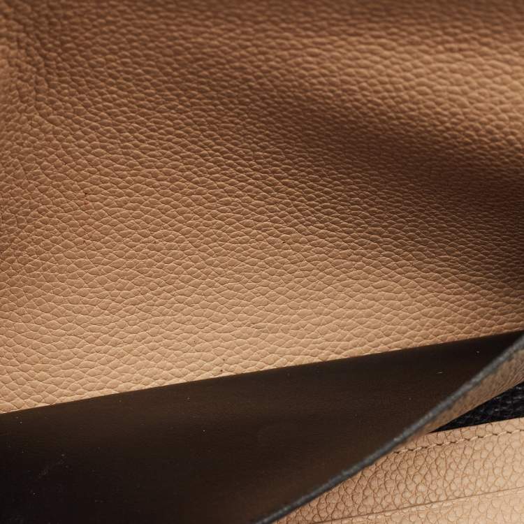 Pre Owned Louis Vuitton Black Empreinte Leather Josephine Wallet