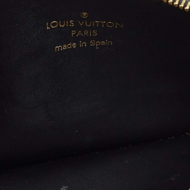 Pre Owned Louis Vuitton Black Empreinte Leather Josephine Wallet