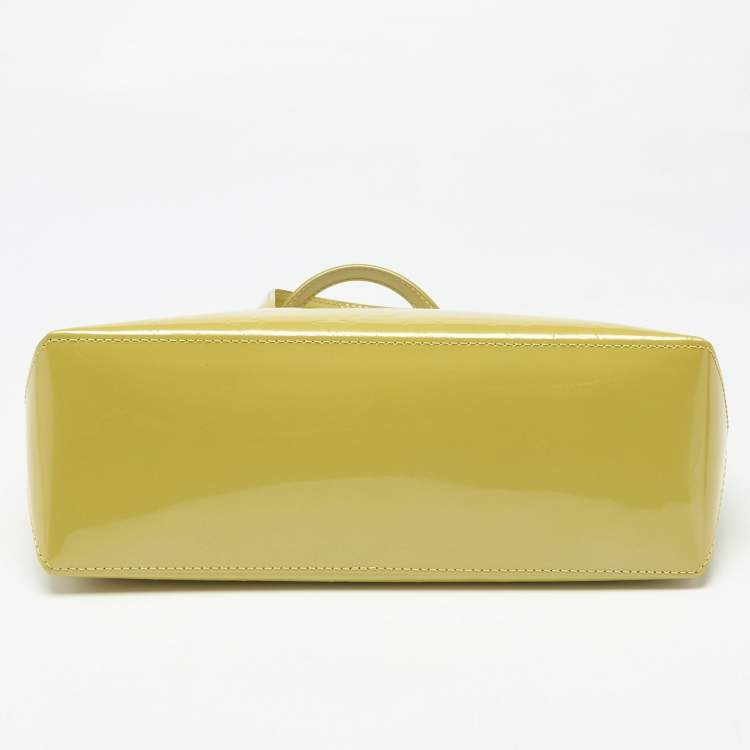 Pre Owned Louis Vuitton Vert Impression Monogram Vernis Wilshire PM Bag