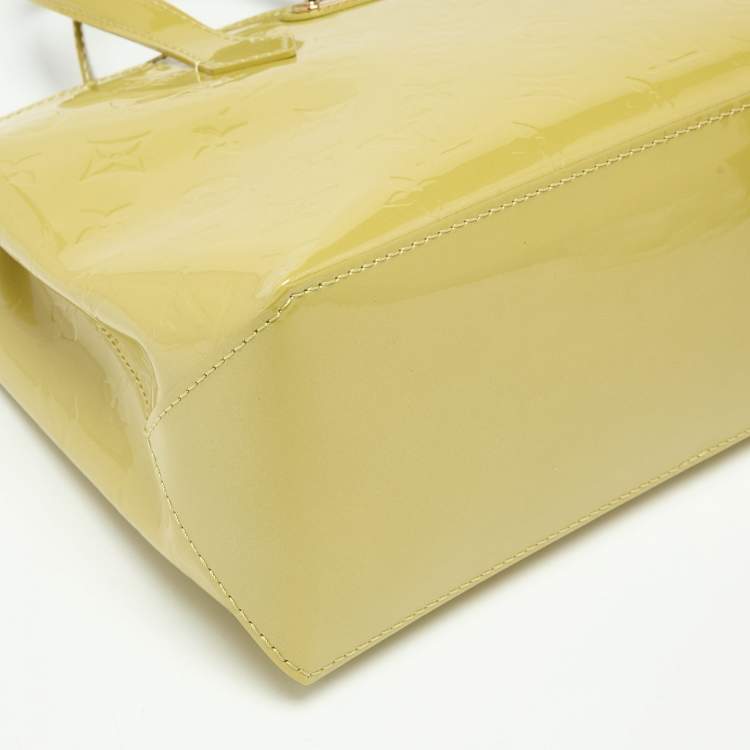 Pre Owned Louis Vuitton Vert Impression Monogram Vernis Wilshire PM Bag