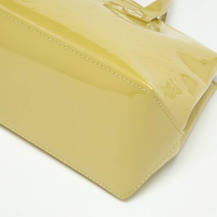 Pre Owned Louis Vuitton Vert Impression Monogram Vernis Wilshire PM Bag