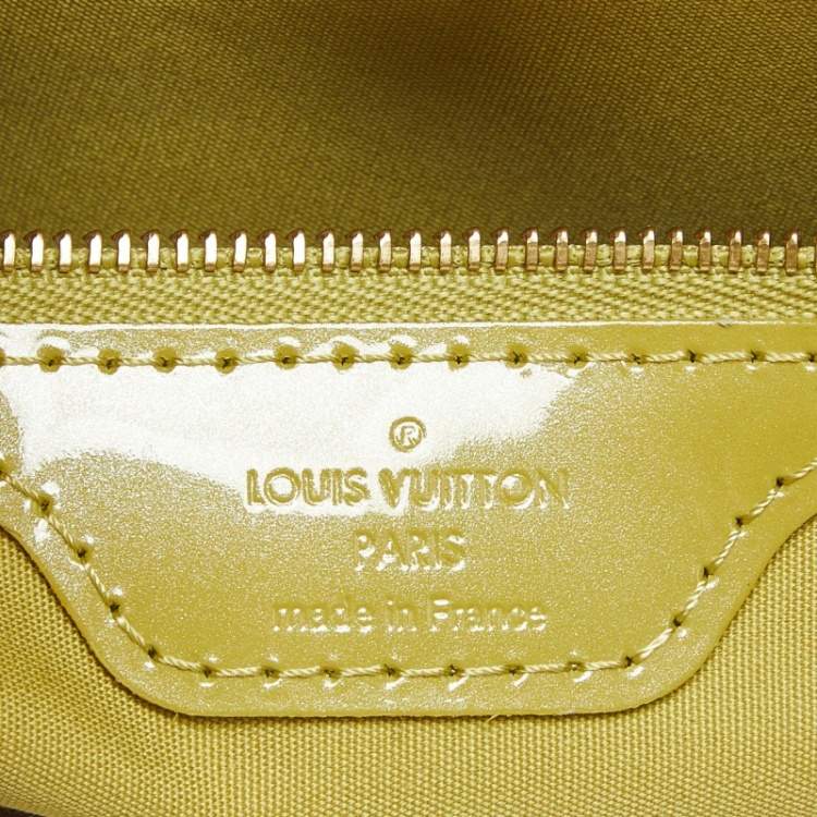 Pre Owned Louis Vuitton Vert Impression Monogram Vernis Wilshire PM Bag