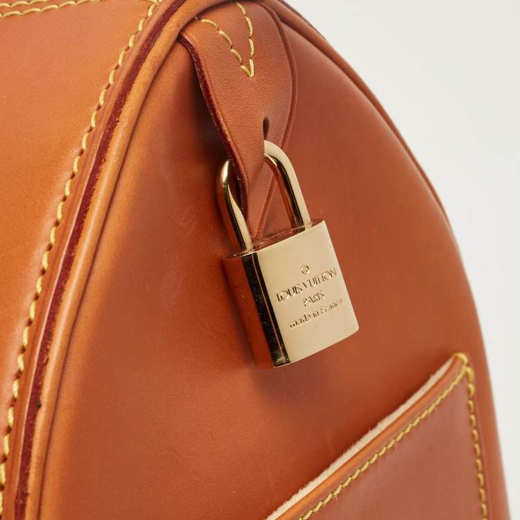 Pre Owned Louis Vuitton Caramel Nomade Leather Speedy 30 Bag