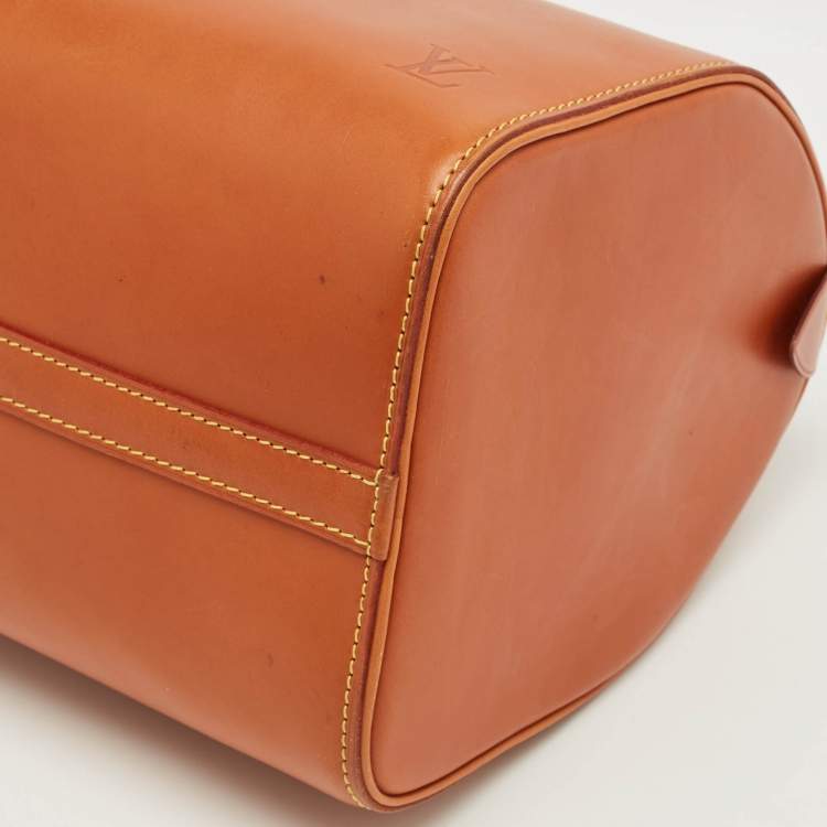 Pre Owned Louis Vuitton Caramel Nomade Leather Speedy 30 Bag