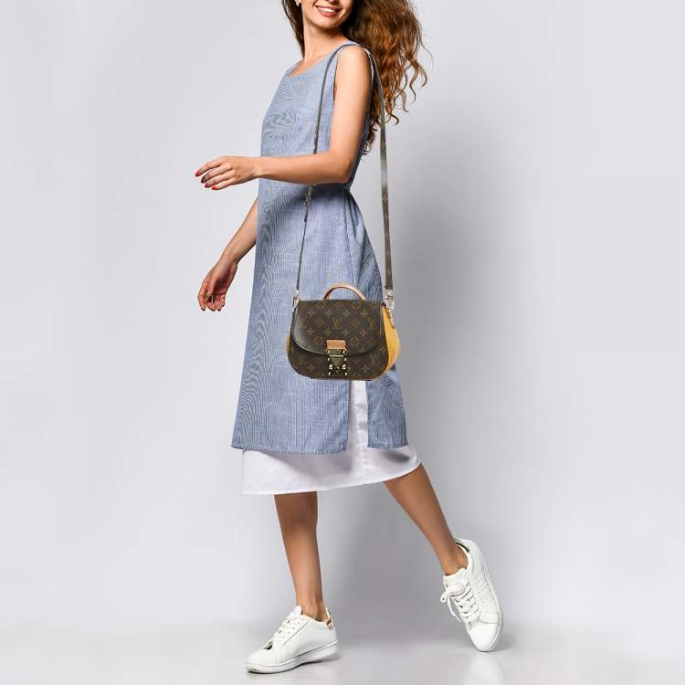 Pre Owned Louis Vuitton Safran Monogram Canvas Eden PM Bag