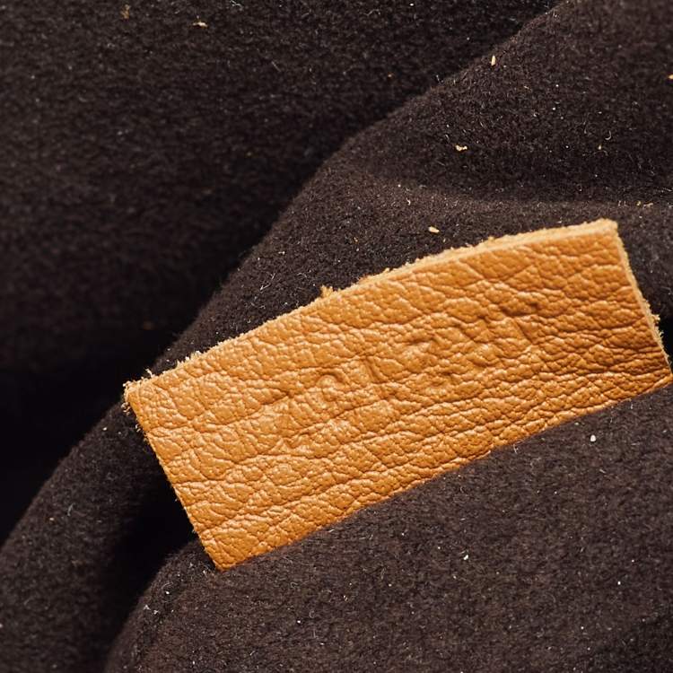 Pre Owned Louis Vuitton Caramel Monogram Mahina Leather Selene GM Bag