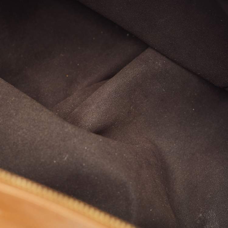 Pre Owned Louis Vuitton Caramel Monogram Mahina Leather Selene GM Bag