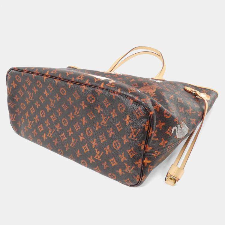 Pre Owned Louis Vuitton Catgram Neverfull MM Multicolor Monogram Canvas Tote Bag