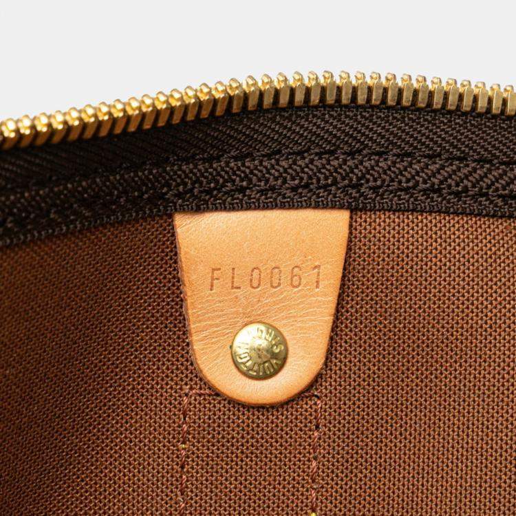 Pre Owned Louis Vuitton Monogram Graffiti Keepall 50 Grey Brown Monogram Coated Canvas and Leather Duffel Bag