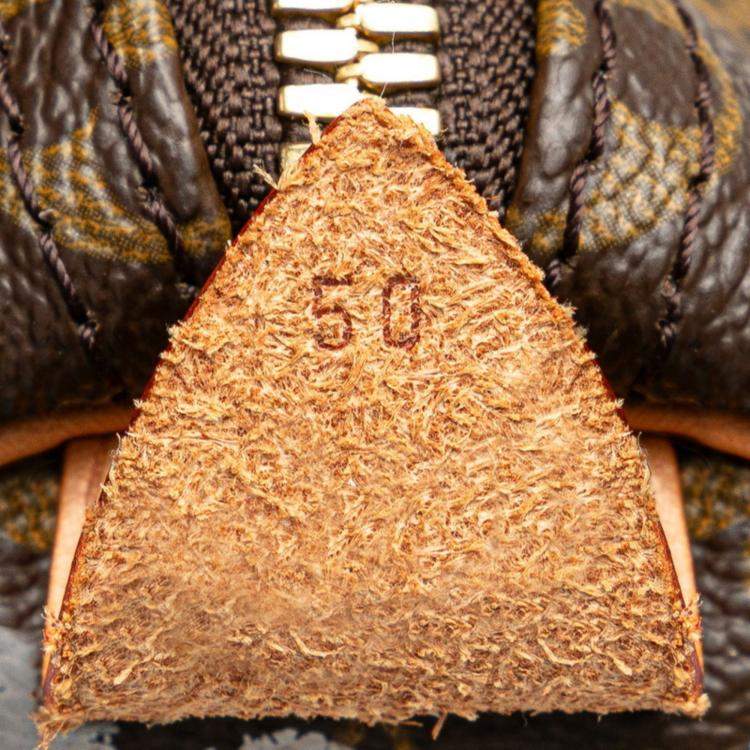 Pre Owned Louis Vuitton Monogram Graffiti Keepall 50 Grey Brown Monogram Coated Canvas and Leather Duffel Bag