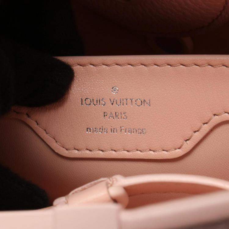 Pre Owned Louis Vuitton Capucines BB Pink Taurillon Leather Top Handle Bag