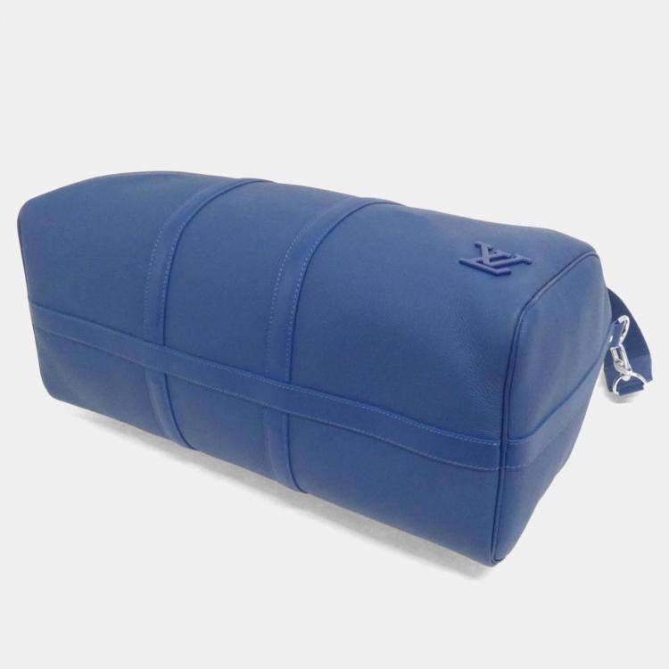 Pre Owned Louis Vuitton Keepall Bandouliere 50 Aerogram Leather Duffel Bag