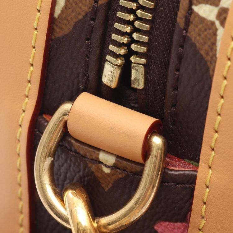 Pre Owned Louis Vuitton Monogram Envelope Brown Multicolor Coated Canvas Leather Messenger Bag