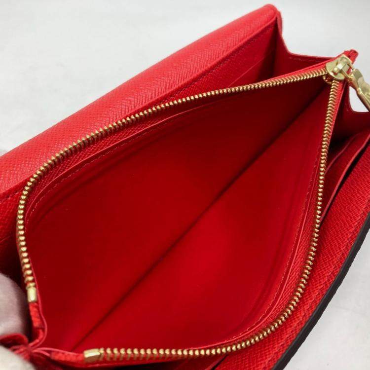 Pre Owned Louis Vuitton Monogram Portefeuille Sarah NM Brown Canvas Bifold Long Wallet