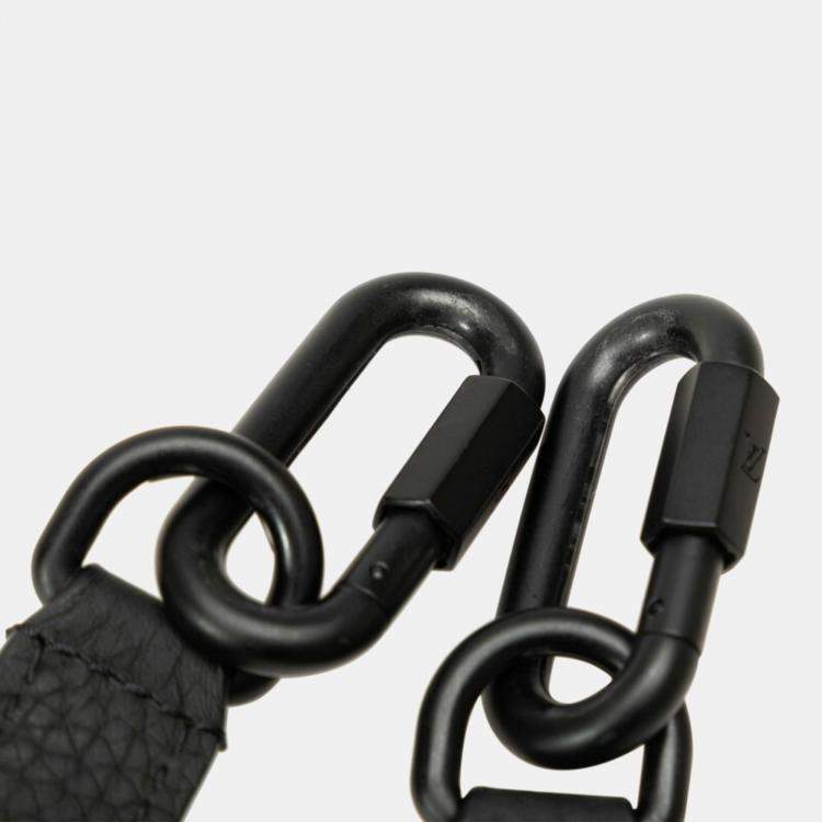 Pre Owned Louis Vuitton X Yayoi Kusama Monogram Dot Soft Trunk Black Red Leather Wallet on Chain Bag