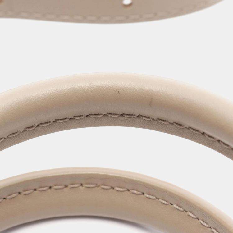 Pre Owned Louis Vuitton Babylon PM Beige Monogram Empreinte Leather Tote Bag