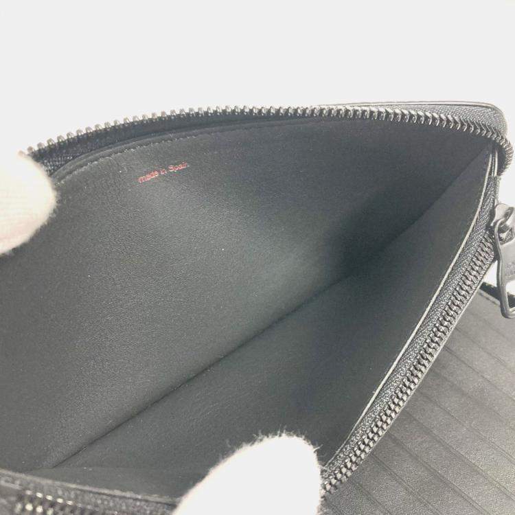 مملوكة مسبقًا Louis Vuitton Monogram Empreinte Zippy Vertical Black Red Leather Long Wallet