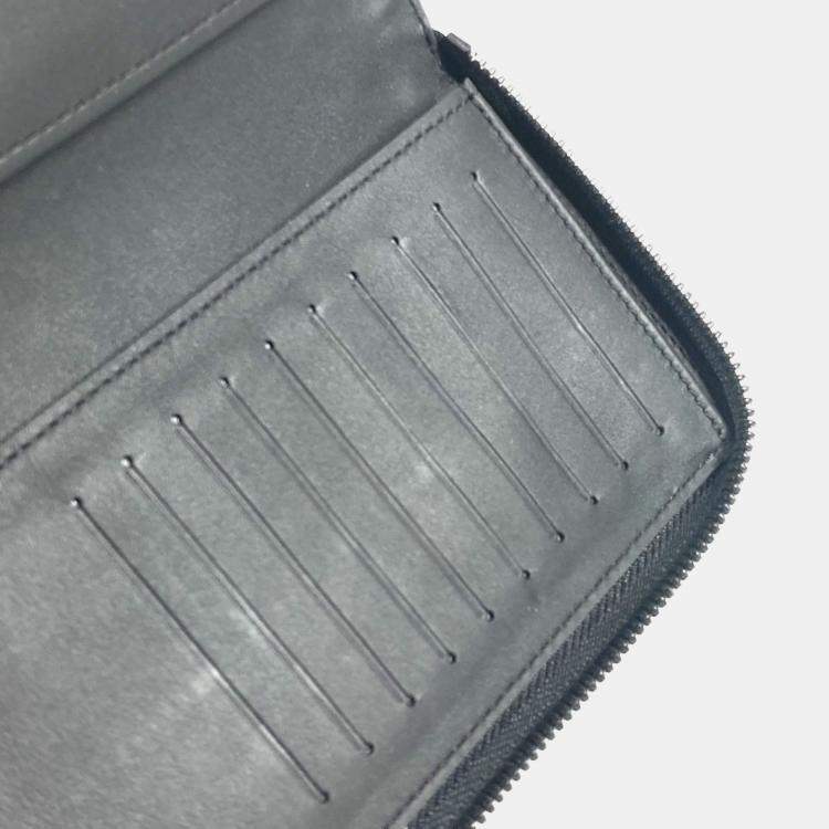 مملوكة مسبقًا Louis Vuitton Monogram Empreinte Zippy Vertical Black Red Leather Long Wallet