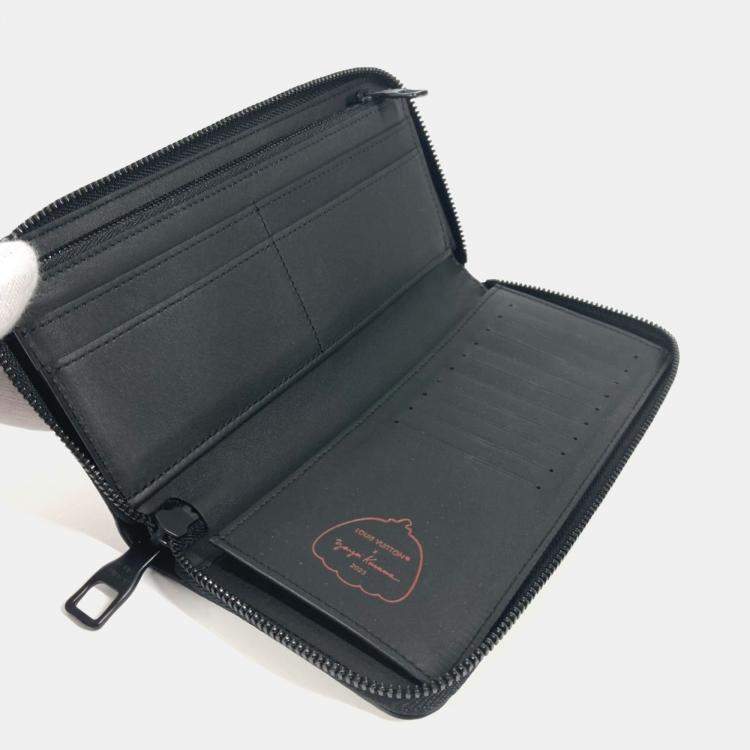 مملوكة مسبقًا Louis Vuitton Monogram Empreinte Zippy Vertical Black Red Leather Long Wallet