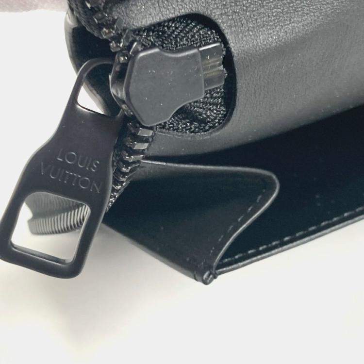 مملوكة مسبقًا Louis Vuitton Monogram Empreinte Zippy Vertical Black Red Leather Long Wallet
