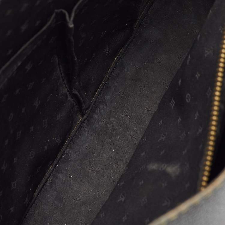Pre Owned Louis Vuitton Black Suhali Leather Le Fabuleux Bag