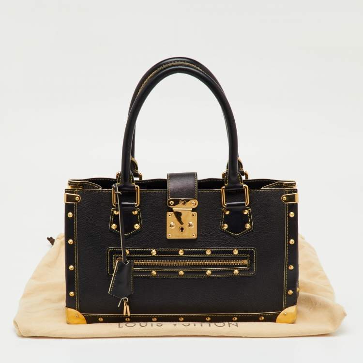 Pre Owned Louis Vuitton Black Suhali Leather Le Fabuleux Bag