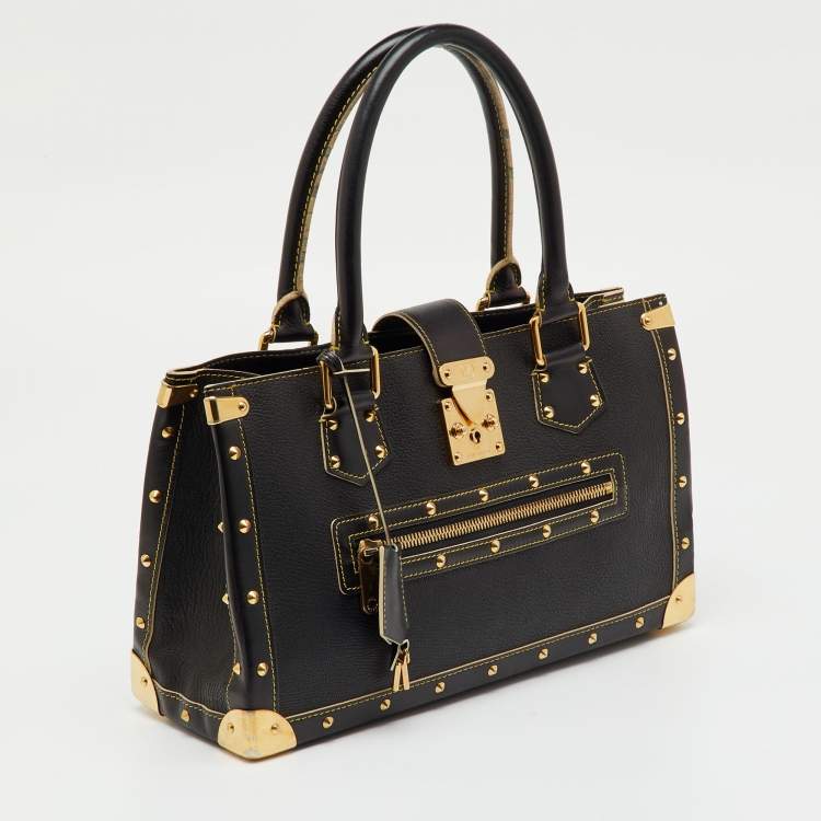 Pre Owned Louis Vuitton Black Suhali Leather Le Fabuleux Bag