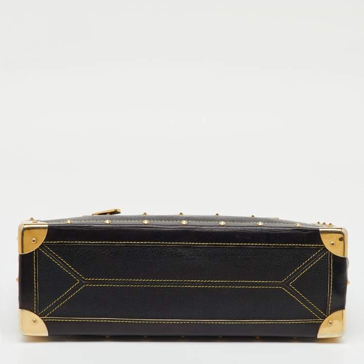 Pre Owned Louis Vuitton Black Suhali Leather Le Fabuleux Bag