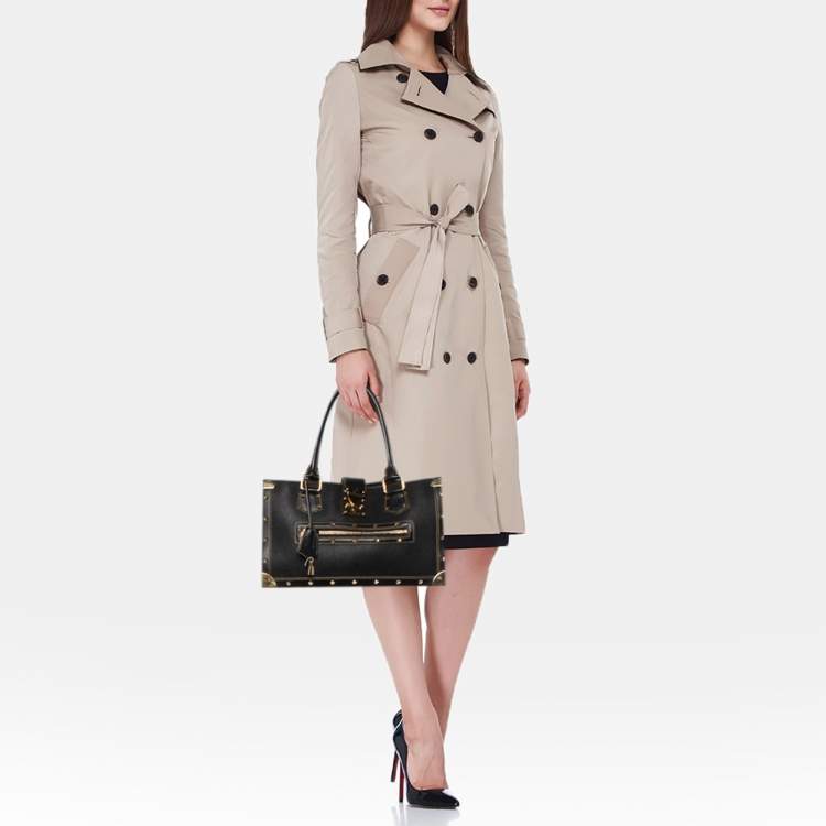 Pre Owned Louis Vuitton Black Suhali Leather Le Fabuleux Bag