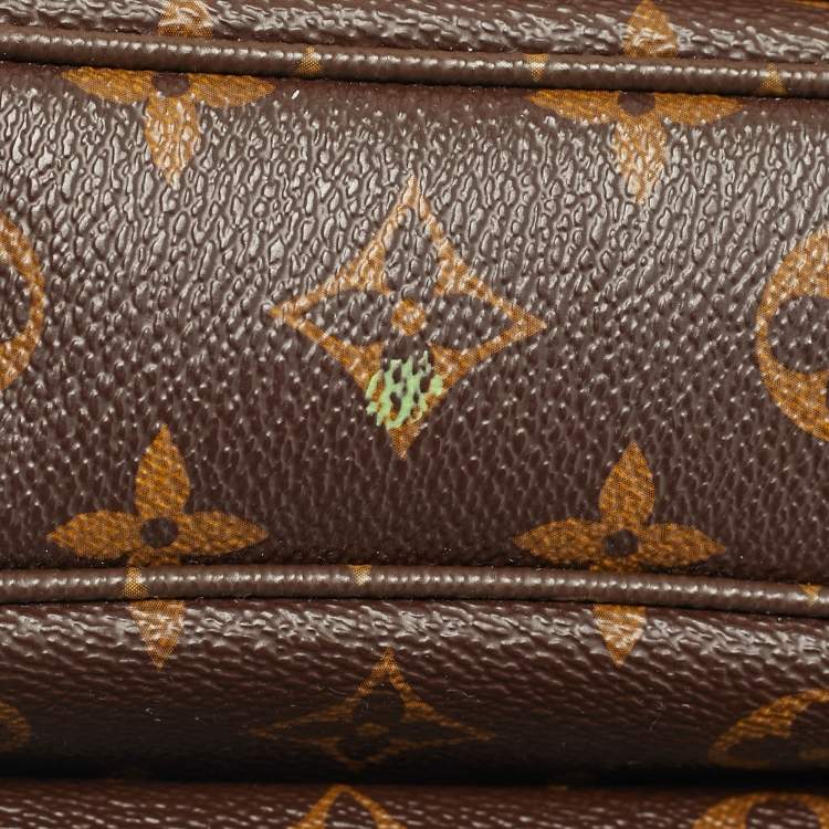 Pre Owned Louis Vuitton Monogram Canvas Braided Pochette Metis Bag