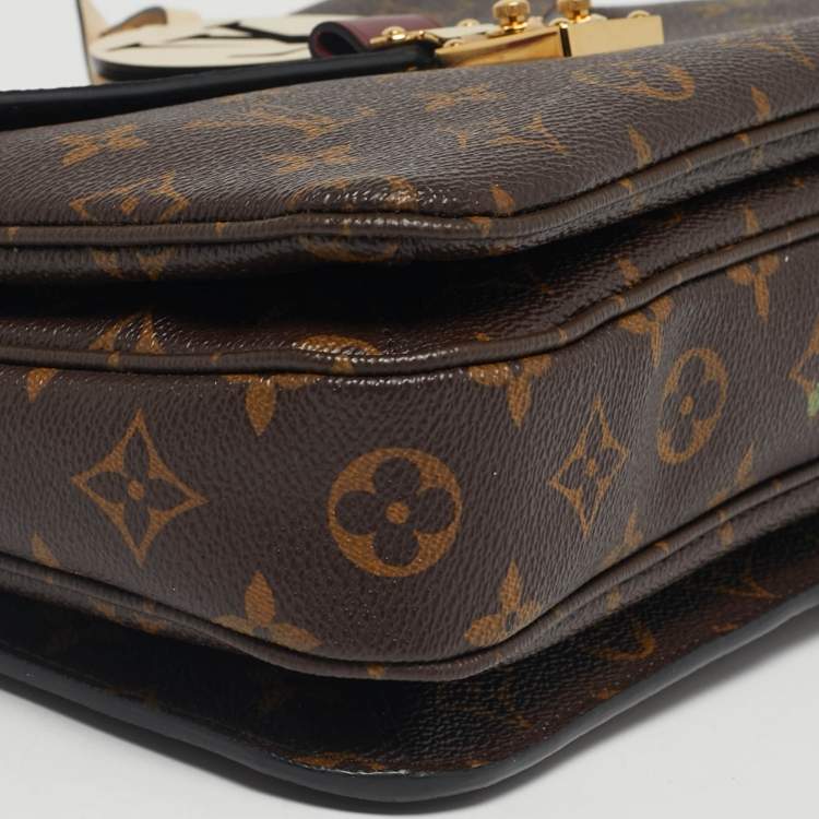 Pre Owned Louis Vuitton Monogram Canvas Braided Pochette Metis Bag