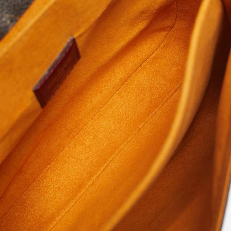 Pre Owned Louis Vuitton Monogram Canvas Braided Pochette Metis Bag