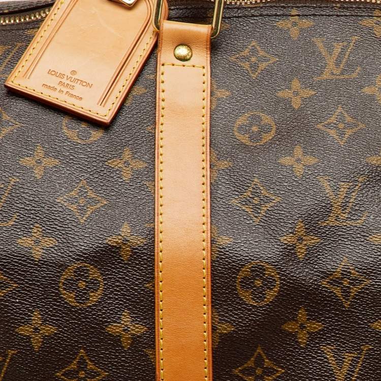 Pre Owned Louis Vuitton Monogram Canvas Keepall Bandoulière 60 Bag