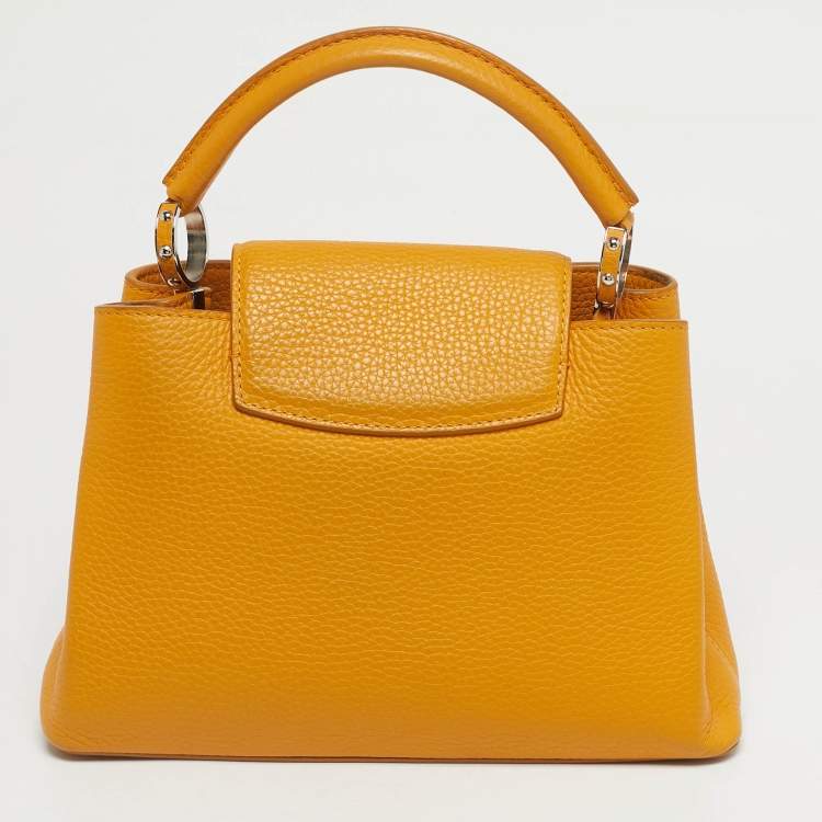 Pre Owned Louis Vuitton Safran Leather Capucines BB Bag