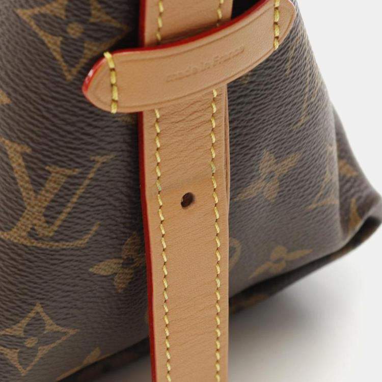 Pre Owned Louis Vuitton Carryall PM Brown Monogram Canvas Shoulder Bag