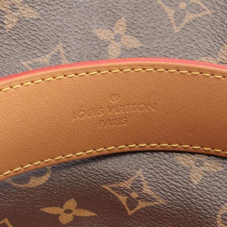 Pre Owned Louis Vuitton Carryall NM MM Brown Monogram Canvas Shoulder Bag