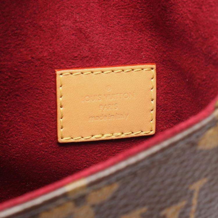 Pre Owned Louis Vuitton Chantilly Brown Leather Crossbody Bag