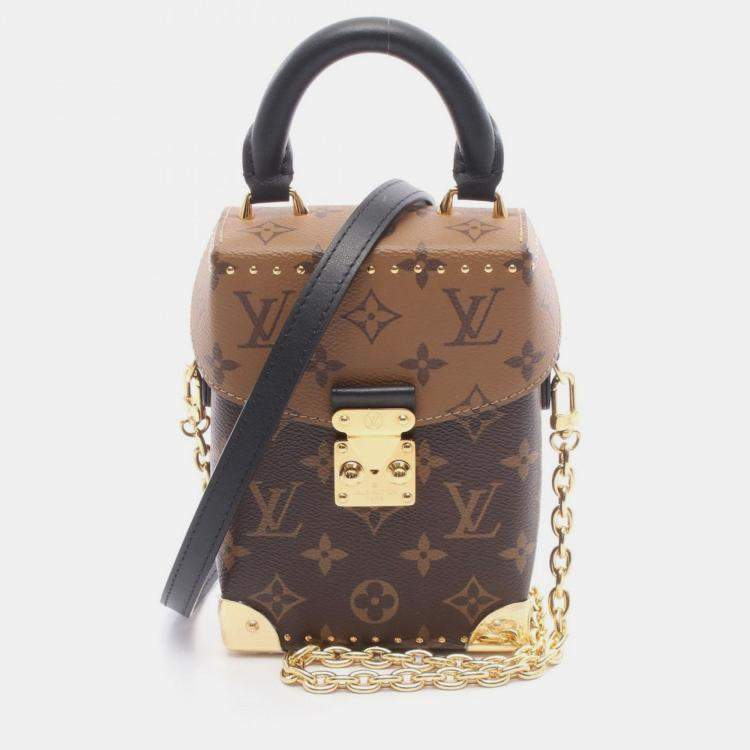 Pre Owned Louis Vuitton Camera Box Brown Monogram Canvas Handbag