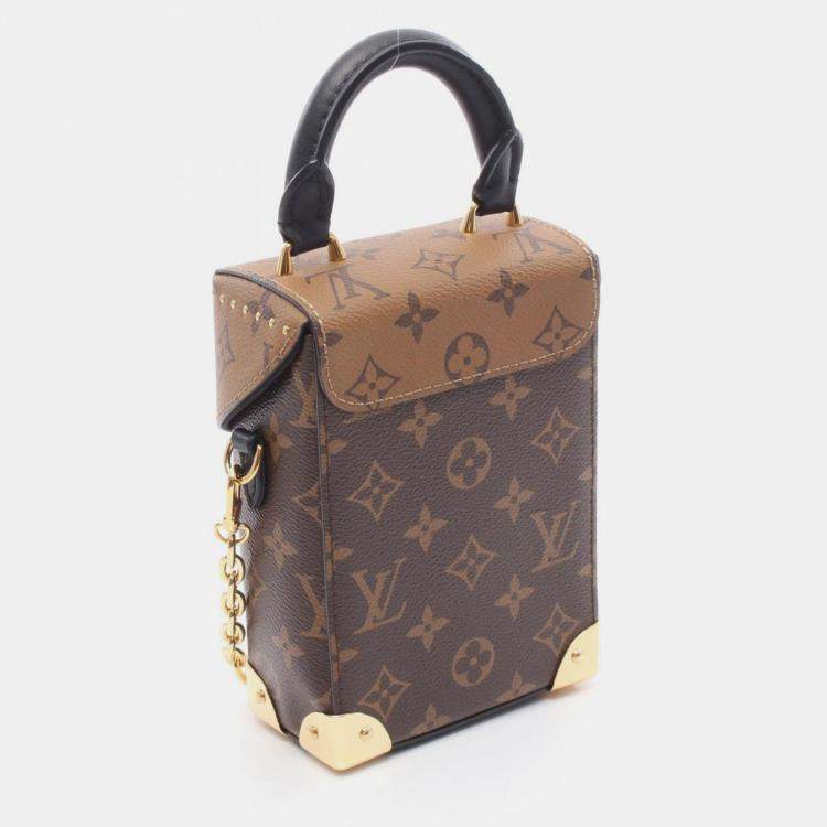 Pre Owned Louis Vuitton Camera Box Brown Monogram Canvas Handbag