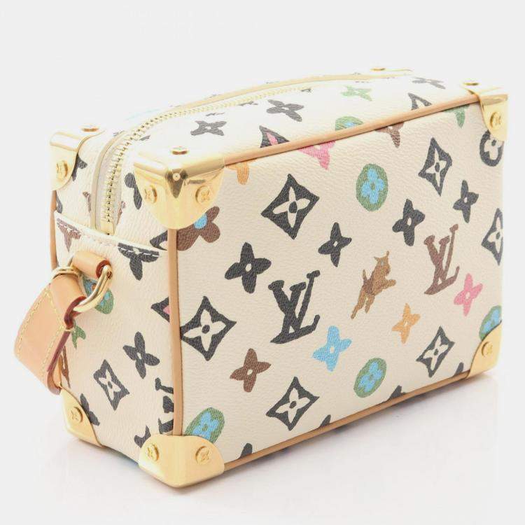مملوكة مسبقًا Louis Vuitton Mini Soft Trunk Beige Monogram Canvas and Leather Shoulder Bag
