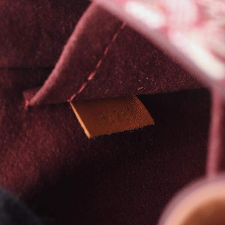 Pre Owned Louis Vuitton Since 1854 Petit Sac Plat Red Canvas Tote Bag