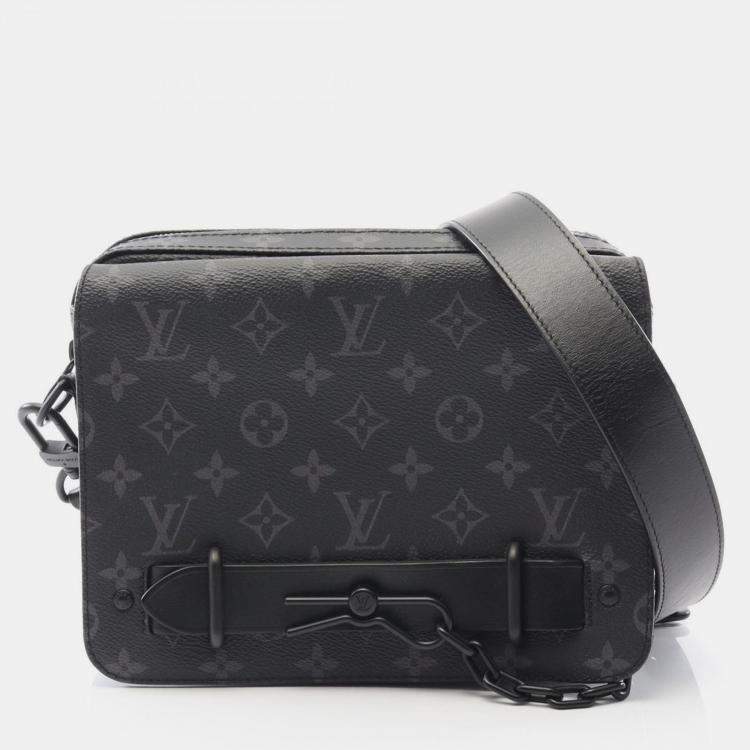 Pre Owned Louis Vuitton Streamer Monogram Eclipse Crossbody Bag