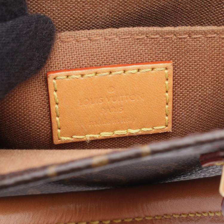 Pre Owned Louis Vuitton Sac Plat Brown Canvas Tote Bag