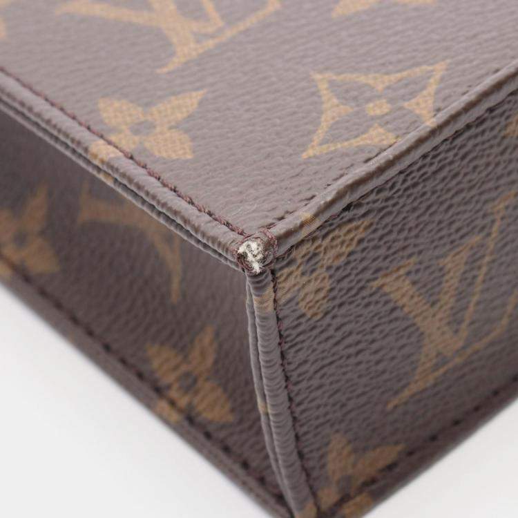 Pre Owned Louis Vuitton Sac Plat Brown Canvas Tote Bag