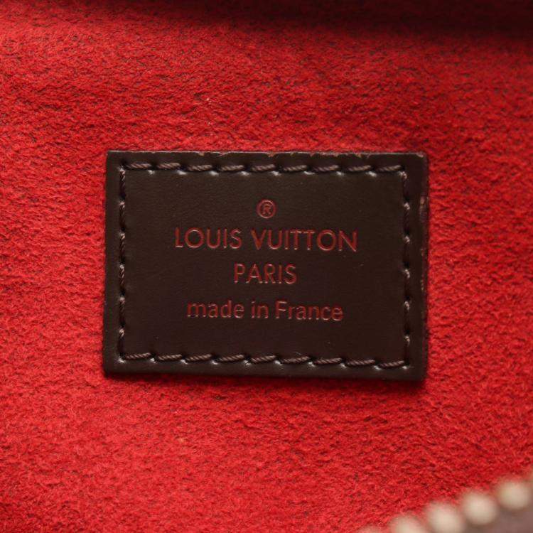 Pre Owned Louis Vuitton Trevi Brown Coated Canvas, Leather Satchel Bag