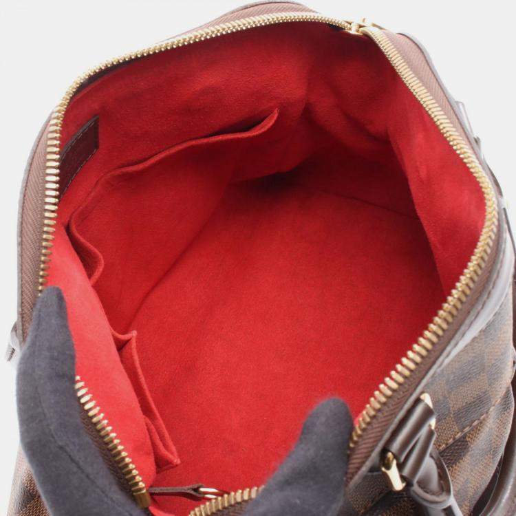 Pre Owned Louis Vuitton Trevi Brown Coated Canvas, Leather Satchel Bag