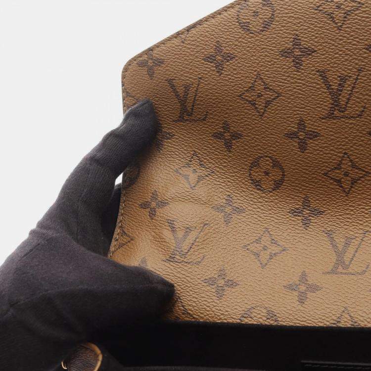 Pre Owned Louis Vuitton Metis Brown Monogram Canvas Shoulder Bag