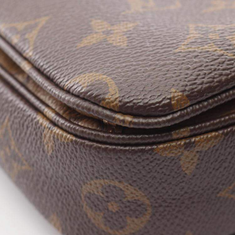 Pre Owned Louis Vuitton Metis Brown Monogram Canvas Shoulder Bag