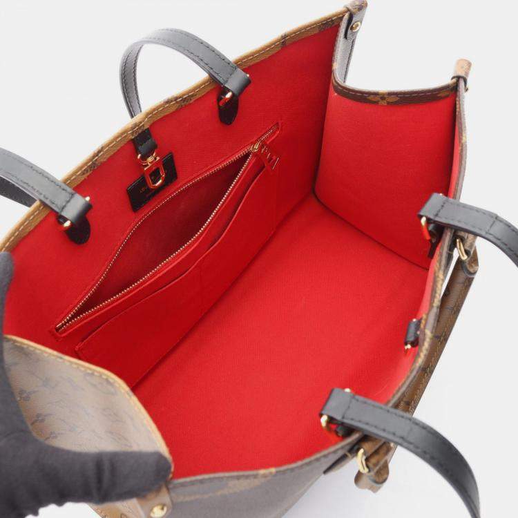 مملوكة مسبقًا Louis Vuitton On The Go MM Brown Coated Canvas Totes Bag