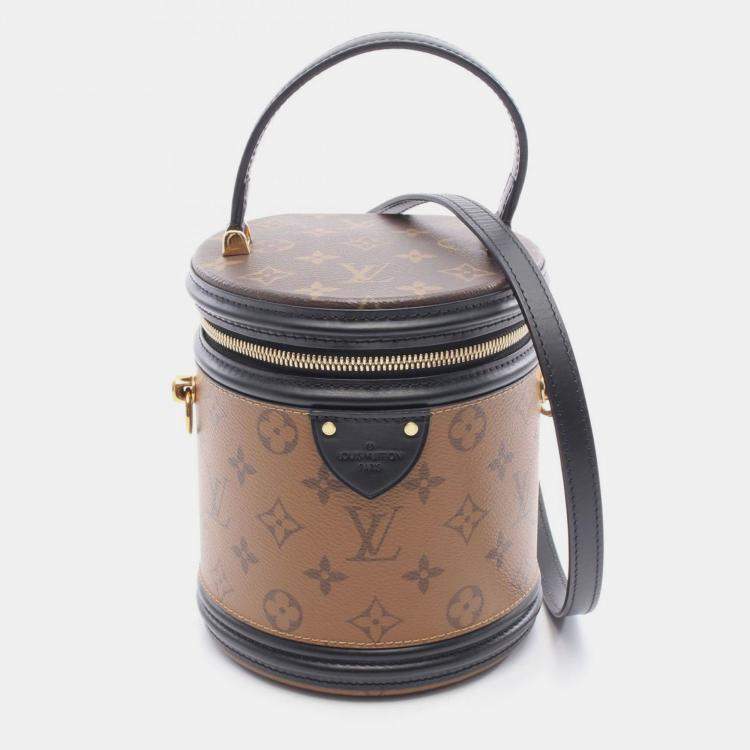 Pre Owned Louis Vuitton Cannes Brown Canvas Top Handle Bag